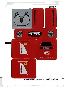 LEGO onderdeel Sticker Sheet for Set 30191 - (10990/6009312) (30191stk01)