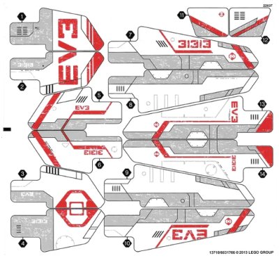 LEGO onderdeel Sticker Sheet for Set 31313 - (13710/6031766) (31313stk01)
