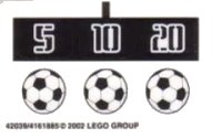LEGO onderdeel Sticker Sheet for Set 3423 - (42039/4161885) 3423stk01