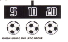 LEGO onderdeel Sticker Sheet for Set 3423 - (42039/4161885) (3423stk01)