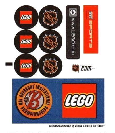 LEGO onderdeel Sticker Sheet for Set 3579 - (49885/4225343) (3579stk01)