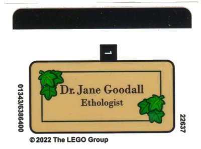 LEGO part Sticker Sheet for Set 40530 - (01343/6386400) (40530stk01)