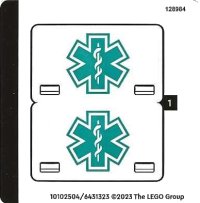 LEGO part Sticker Sheet for Set 40582 - (10102504/6431323) 40582stk01