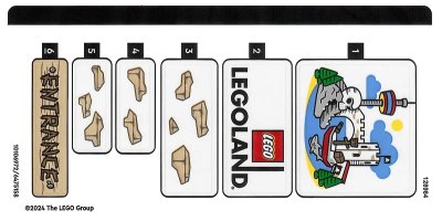 LEGO onderdeel Sticker Sheet for Set 40710 - (10106972/6475158) (40710stk01)