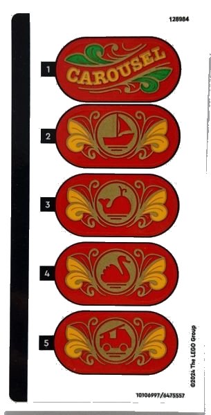 LEGO part Sticker Sheet for Set 40714 - (10106997/6475557) (40714stk01)