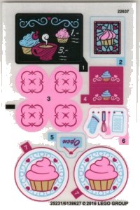 LEGO part Sticker Sheet for Set 41119 - International Version - (25231/6138627) 41119stk01a