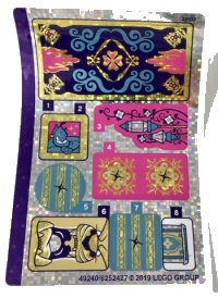LEGO onderdeel Sticker Sheet for Set 41161, Holographic Mirrored - (49240/6252427) 41161stk01