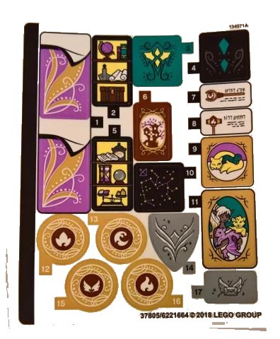 LEGO onderdeel Sticker Sheet for Set 41196 - (37805/6221664) (41196stk01)