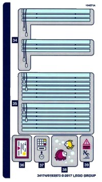 LEGO onderdeel Sticker Sheet for Set 41318 - Sheet 2 (34174/6193973) 41318stk02