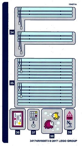LEGO onderdeel Sticker Sheet for Set 41318 - Sheet 2 (34174/6193973) (41318stk02)