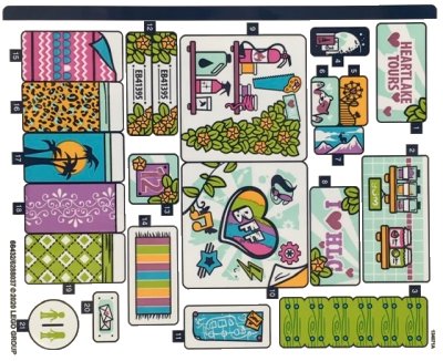 LEGO onderdeel Sticker Sheet for Set 41395 - (66432/6288037) (41395stk01)
