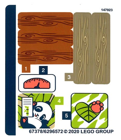 LEGO onderdeel Sticker Sheet for Set 41422 - (67378/6296572) (41422stk01)