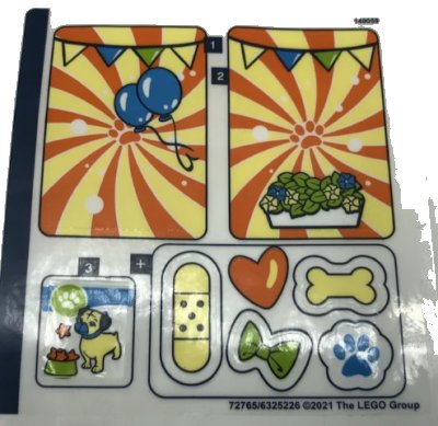 LEGO onderdeel Sticker Sheet for Set 41664 - (72765/6325226) (41664stk01)