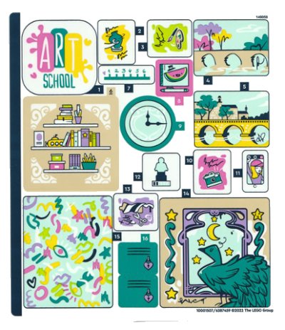 LEGO part Sticker Sheet for Set 41711 - (10001507/6387459) (41711stk01)