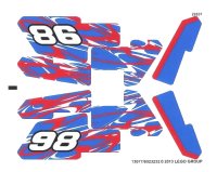 LEGO onderdeel Sticker Sheet for Set 42010 - (13077/6023232) 42010stk01