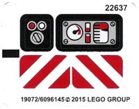 LEGO onderdeel Sticker Sheet for Set 42032 - (19072/6096145) 42032stk01