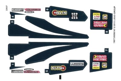 LEGO onderdeel Sticker Sheet for Set 42033 - (19073/6096147) (42033stk01)