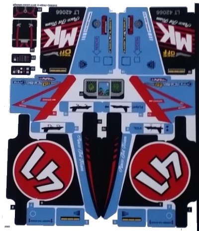 LEGO onderdeel Sticker Sheet for Set 42066 - International Version - (31836/6179494) (42066stk01a)