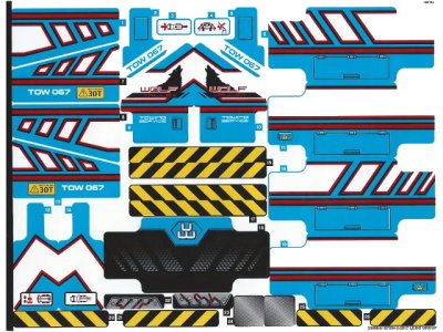 LEGO onderdeel Sticker Sheet for Set 42070 - (33496/6187554) (42070stk01)