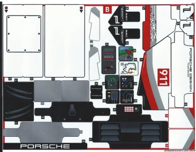 LEGO onderdeel Sticker Sheet for Set 42096 - Sheet 2 (49748/6255104) (42096stk02)