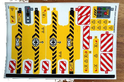 LEGO onderdeel Sticker Sheet for Set 42097 - (51284/6259023) (42097stk01)