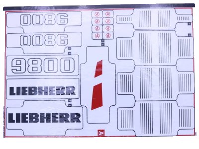 LEGO onderdeel Sticker Sheet for Set 42100 - Sheet 1 (64870/6277261) (42100stk01)