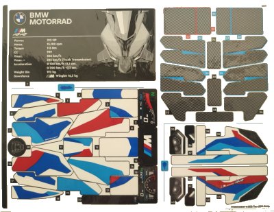 LEGO onderdeel Sticker Sheet for Set 42130, Sheet 1 - (77606/6338501) (42130stk01)