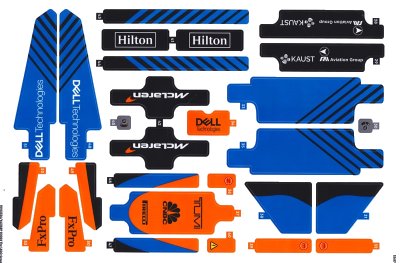 LEGO onderdeel Sticker Sheet for Set 42141, Sheet 2, Second Version - (10102526/6431589) (42141stk02b)