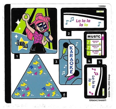 LEGO onderdeel Sticker Sheet for Set 42610 - (10106047/6466611) (42610stk01)