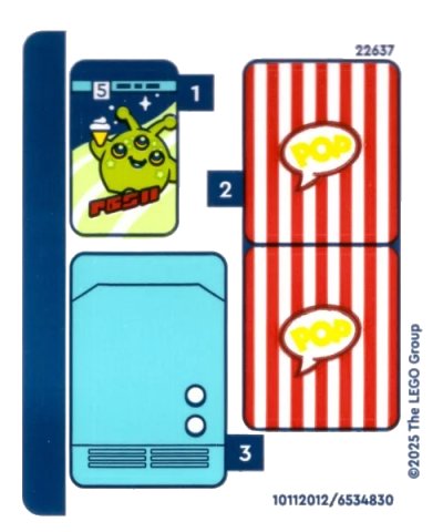 LEGO onderdeel Sticker Sheet for Set 42642 - (10112012/6534830) (42642stk01)
