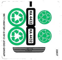 LEGO part Sticker Sheet for Set 4432 - (98771/4647291) 4432stk01