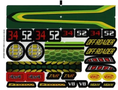 LEGO onderdeel Sticker Sheet for Set 4589 - (43781-1/4174134) (4589stk01)