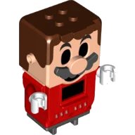 LEGO onderdeel Figure Base Mario with 4 Top Studs and LCD Screens for Eyes and Chest (49242c01pb001)