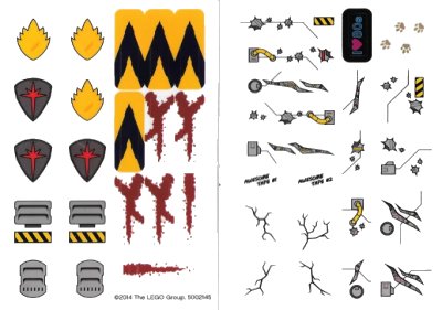 LEGO onderdeel Sticker Sheet for Set 5002145 (5002145stk01)