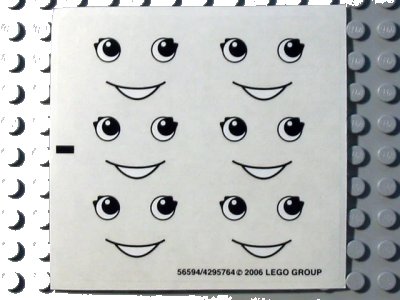LEGO onderdeel Sticker Sheet for Set 5475 - (56594/4295764) (5475stk01)