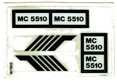 LEGO onderdeel Sticker Sheet for Set 5510 - (197905) (5510stk01)