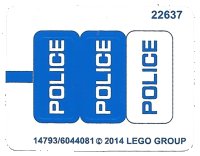 LEGO part Sticker Sheet for Set 60041 - International Version - (14793/6044081) 60041stk01a