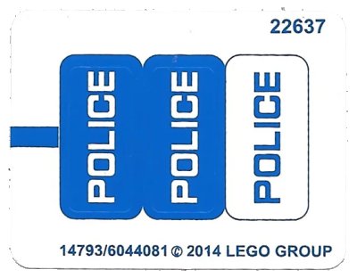 LEGO onderdeel Sticker Sheet for Set 60041 - International Version - (14793/6044081) (60041stk01a)