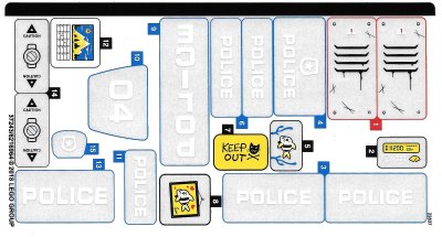 LEGO onderdeel Sticker Sheet for Set 60174 - (37243/6216964) (60174stk01)