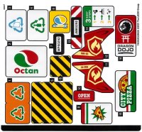 LEGO part Sticker Sheet for Set 60292 - (74093/6329626) 60292stk01