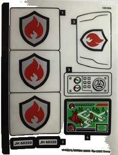 LEGO part Sticker Sheet for Set 60320 - (10100070/6399093) (60320stk01)