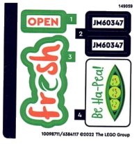 LEGO onderdeel Sticker Sheet for Set 60347 - (10098711/6384117) 60347stk01