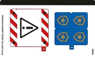 LEGO onderdeel Sticker Sheet for Set 60372 - (10101464/6420307) (60372stk01)