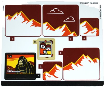 LEGO part Sticker Sheet for Set 60454 - (10110500/6521413) (60454stk01)