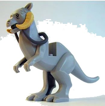 LEGO onderdeel Tauntaun, Star Wars with Rigid Tail (64800pb01c02)