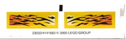 LEGO onderdeel Sticker Sheet for Set 6519 - (23033/4141683) (6519stk01)