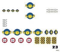 LEGO onderdeel Sticker Sheet for Set 6542 - (820673) 6542stk01