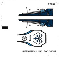 LEGO part Sticker Sheet for Set 70007 - (14177/6037236) 70007stk01