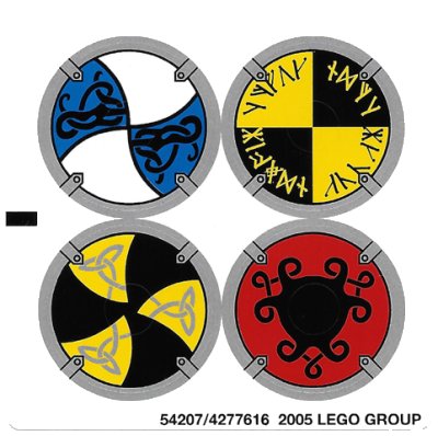 LEGO onderdeel Sticker Sheet for Set 7016 - (54207/4277616) (7016stk01)