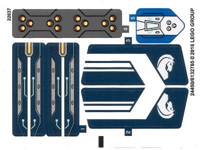 LEGO onderdeel Sticker Sheet for Set 70312 - International Version - (24450/6132765) (70312stk01a)